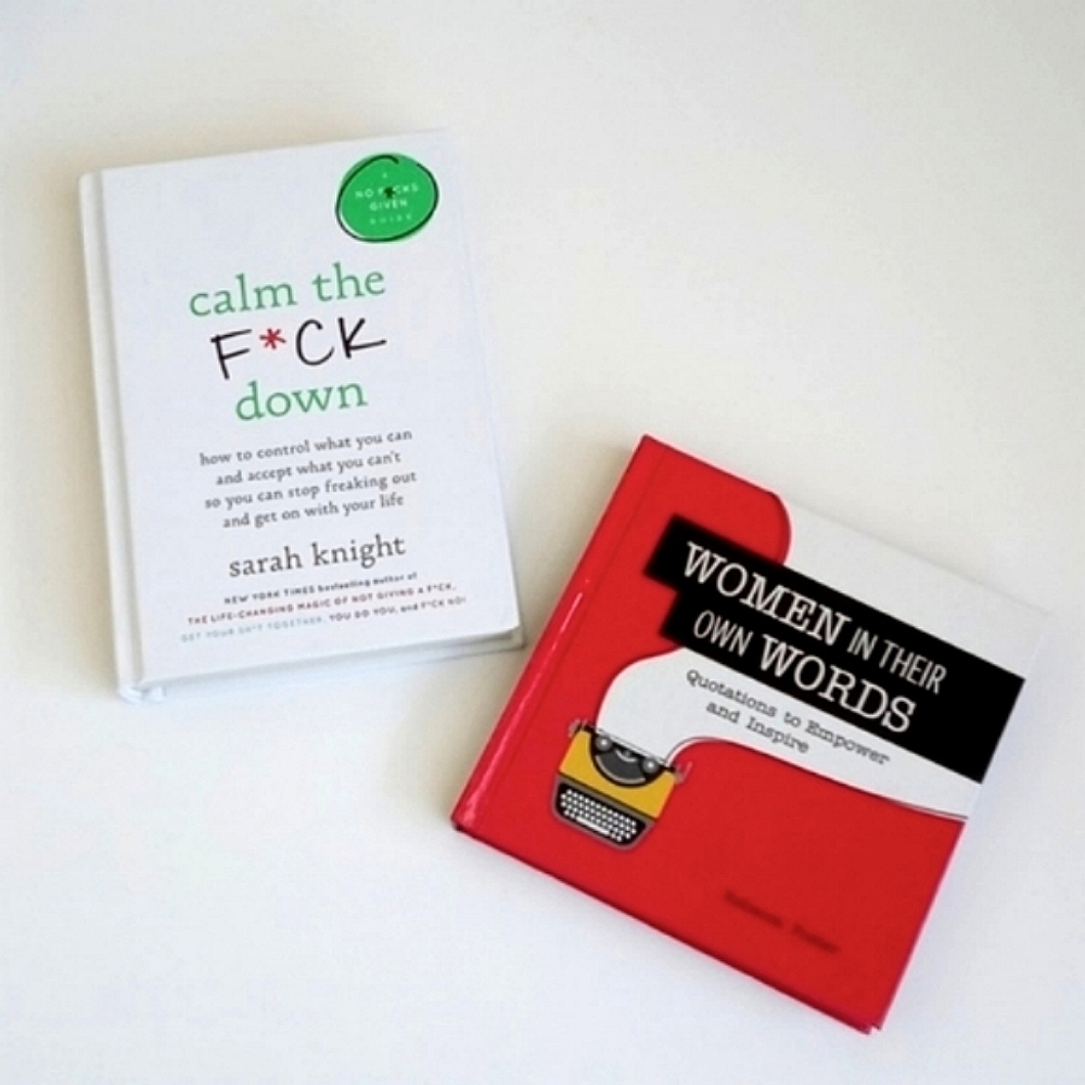 *Relisted* Set of 2 Books Calm The F* Down & Women In Their Own Words - Picture 1 of 12